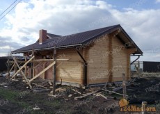 сруб дома из профилированного бруса в Красноярске. Строительство под ключ от 25000 руб. м2...